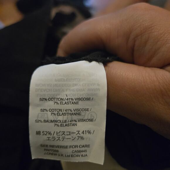 J.Crew Maddie Black Slim Ankle Pants Size 2P Petite - Picture 4 of 10